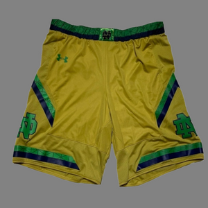 Norte Dame University Irish Under Armor Team Basketball Shorts